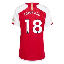 Arsenal Takehiro Tomiyasu #18 Hjemmedrakt Kvinner 2023-24 Kortermet